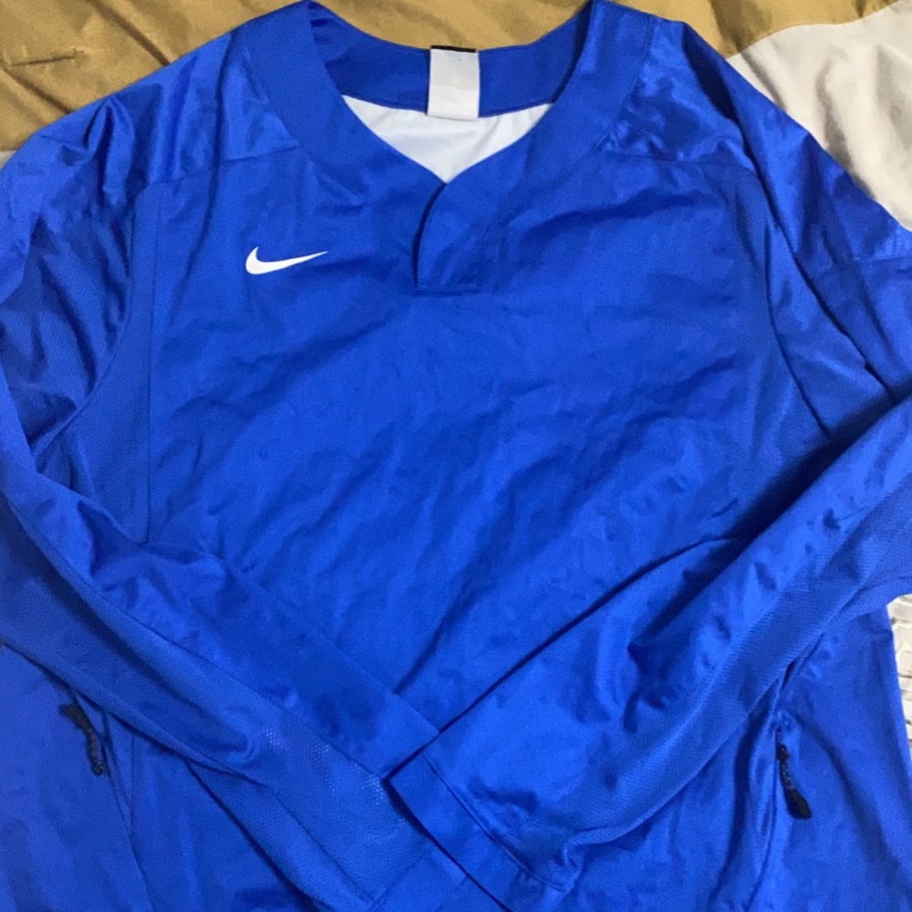 Blue Nike windbreaker